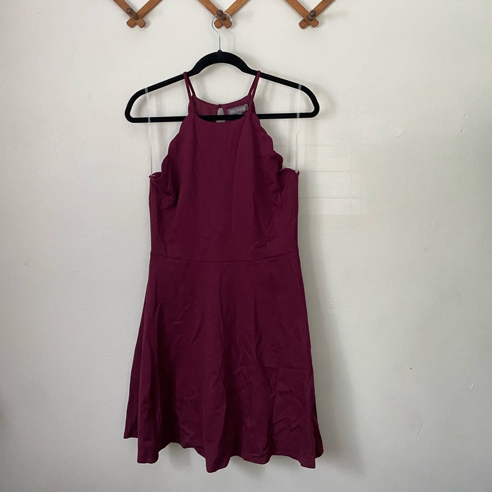 Rags To Wishes Scalloped Skater Dress XL